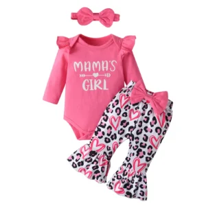 Baby Girl Outfit 3PCS Clothes Set