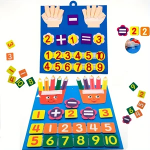 Felt Finger Numbers Math Toy Children Counting
