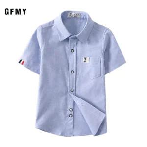 Shirt Summer Boys Kids Short Sleeve