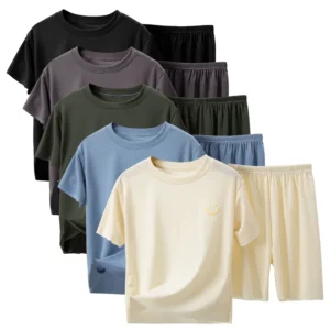 Children's Thin Short-sleeved Shorts  Boys and Girls