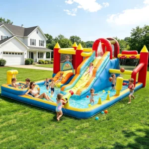 Jump 'N Slide Inflatable Bouncer for Kids
